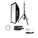 NANLITE FS-200 LED + SOFTBOX 60X90 + STATIVO